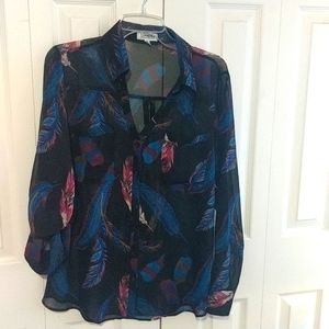 Express black portofino see through top